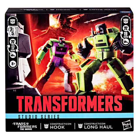 Transformers Studio Series 86 Commander Class Long Haul and Hook 2 pack (Devastator combiner)