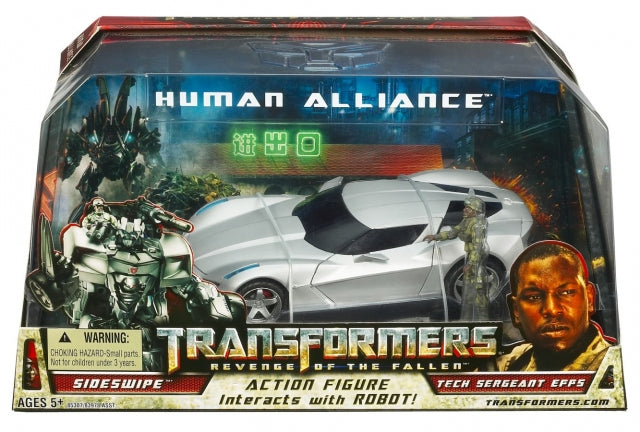 Transformers Revenge of the Fallen Human Alliance Sideswipe and Sergeant Epps (TFVACY4)