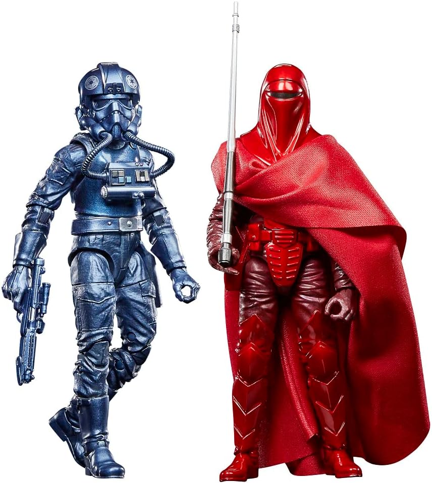 Star Wars The Black Series Carbonized Emperor's Royal Guard and Tie Fighter Pilot 2 pack