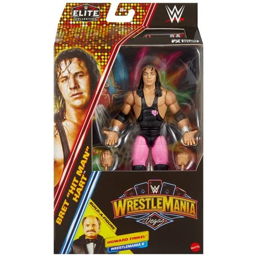 WWE Wrestlemania Elite 2025 Collection Bret Hart (Howard Finkel BAF)