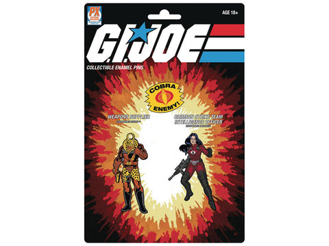 GI Joe SDCC exclusive pin set Destro and Baroness